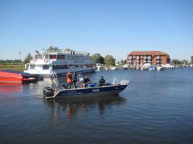 Ablegen im Hafen Ueckerm&uuml;nde - Kurs Stralsund!
